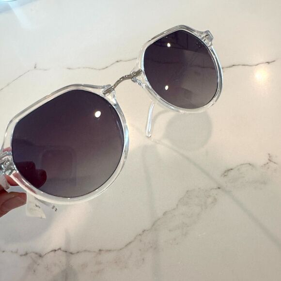 Carolina Lemke Geometric Clear Frame Sunglasses - Unisex - New in Box main image 6